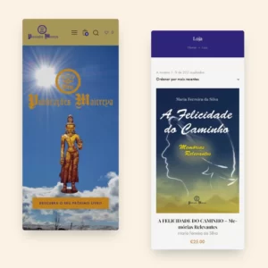 Ecrãs de telemóvel - Publicações Maitreya