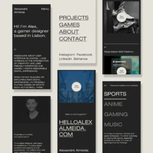 Ecrãs mobile - Alex Digital Designer - Alexandre Almeida