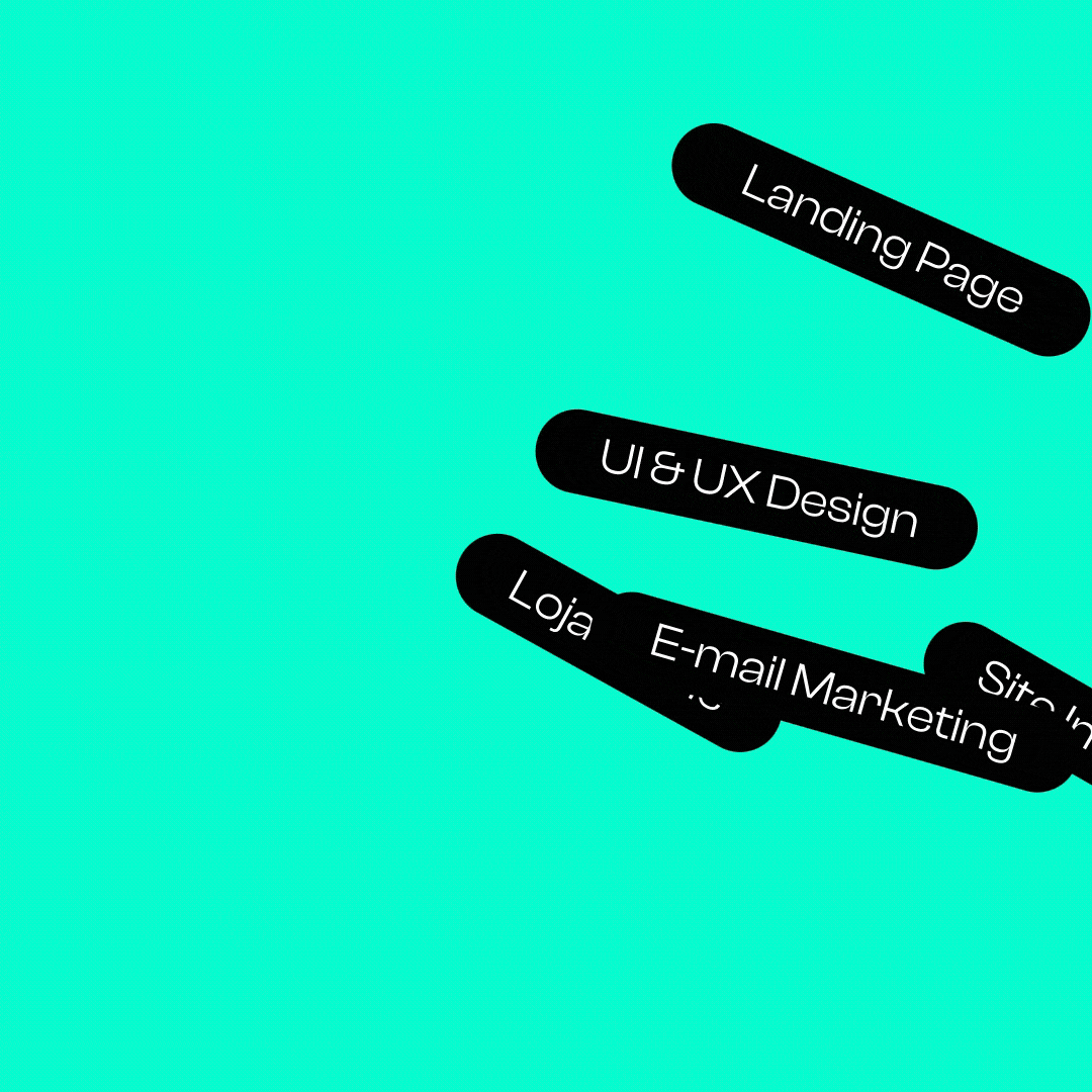 Serviços da Upscape Studio: landing pages, UI e UX design, e-mail marketing e lojas online